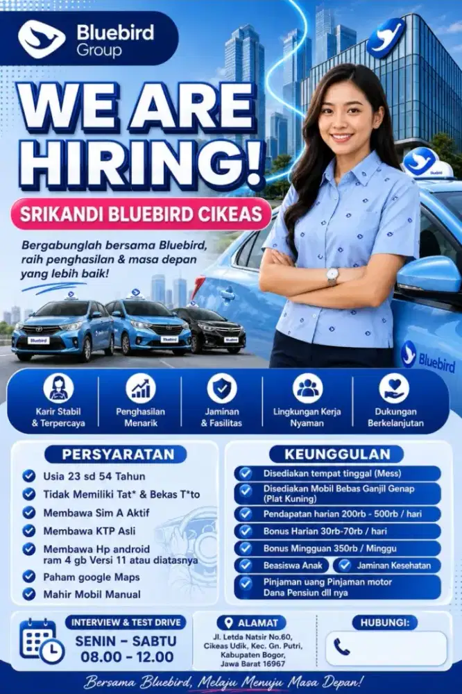 Dibutuhkan Pengemudi Aktif
