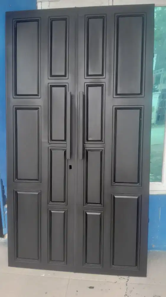 Pintu double plat panel