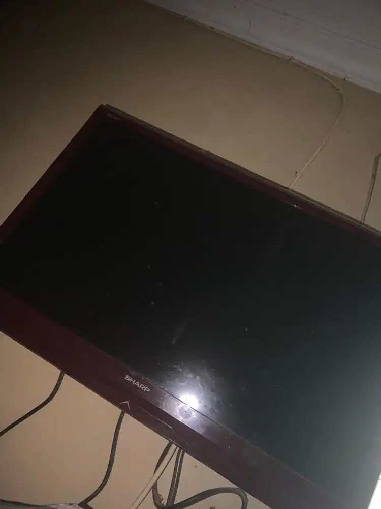 tv sharp led 40 inch like new fullset breket