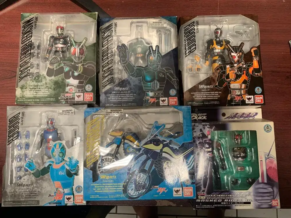 Kamen rider SHF RX, black, bio, robo dll
