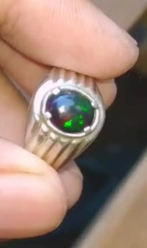black opal banten jarong udah jos ring perak