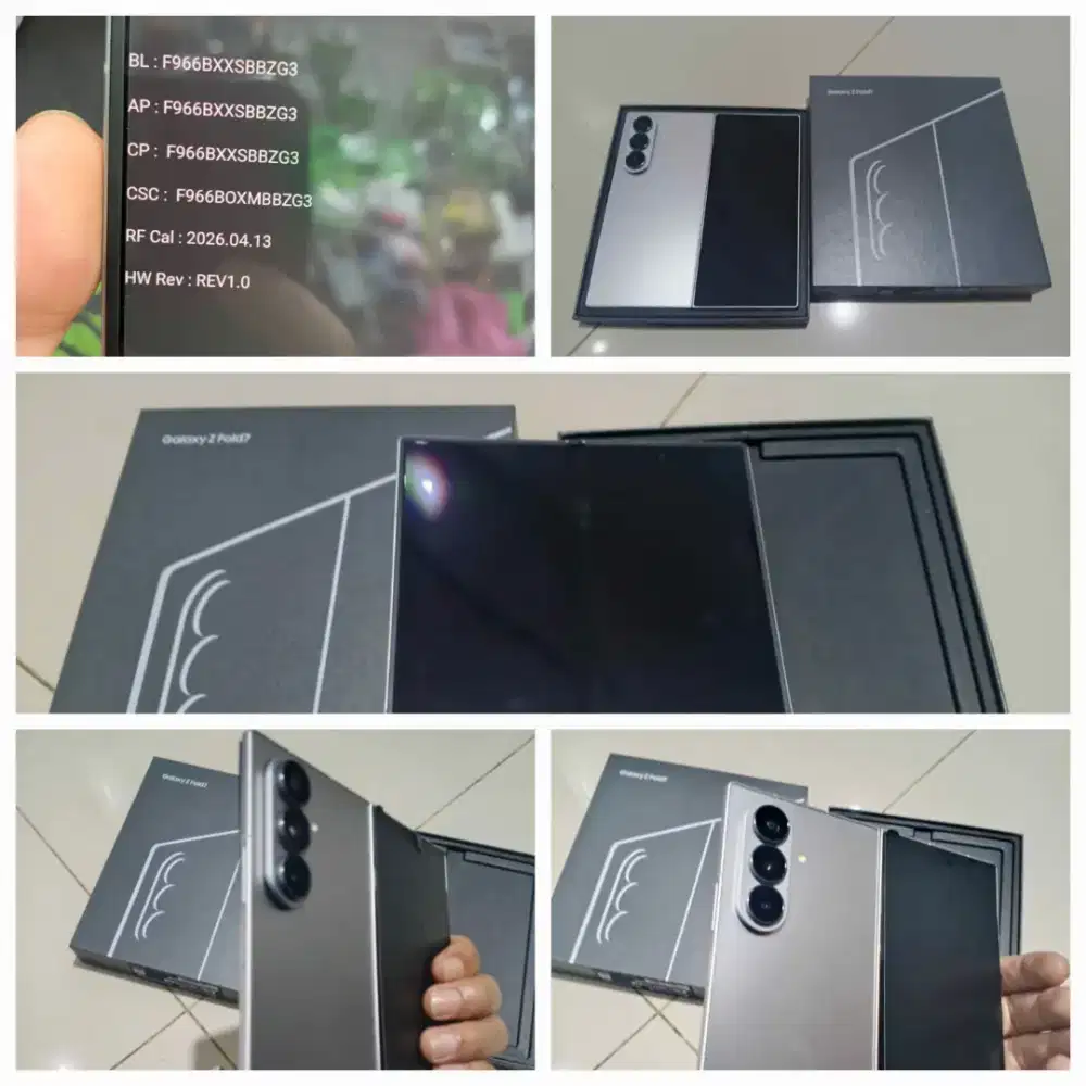 Samsung z fold 7 12/256GB silver mulus like new garansi panjang