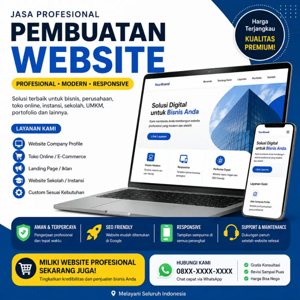 Jasa Pembuatan Website Profesional untuk Bisnis & Usaha