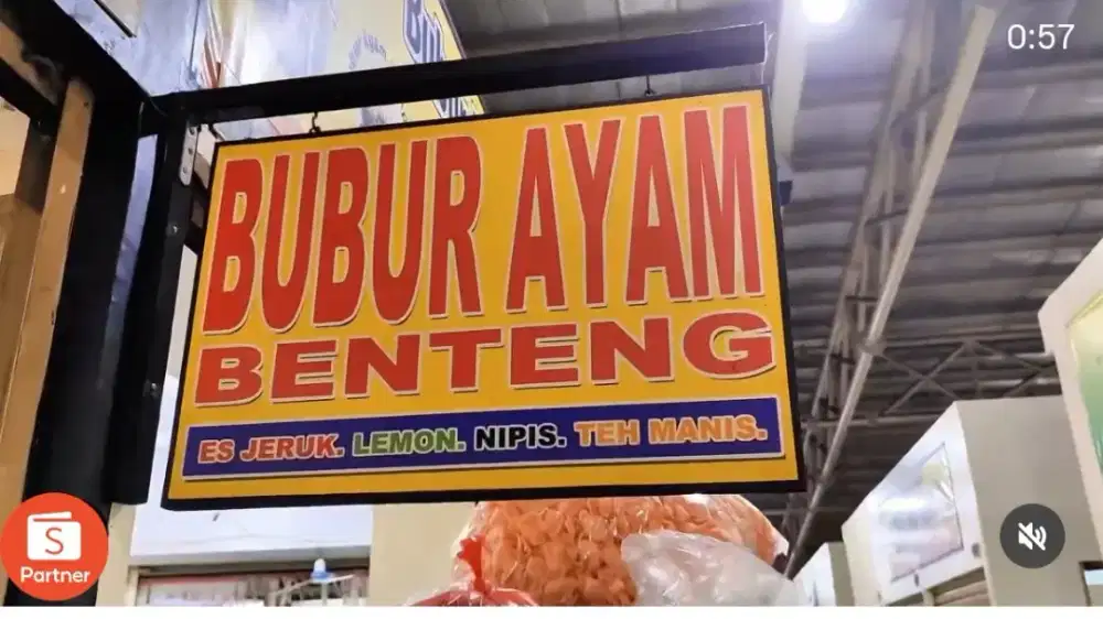 Kerjaan di kedai bubur ayam