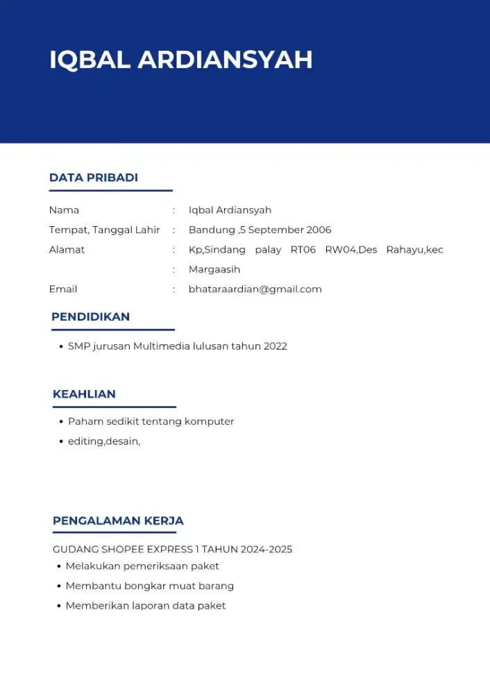 info lowongan kerja
