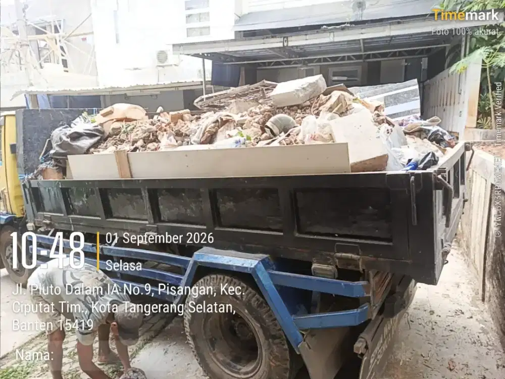 Jasa buang puing dan buang sampah proyek