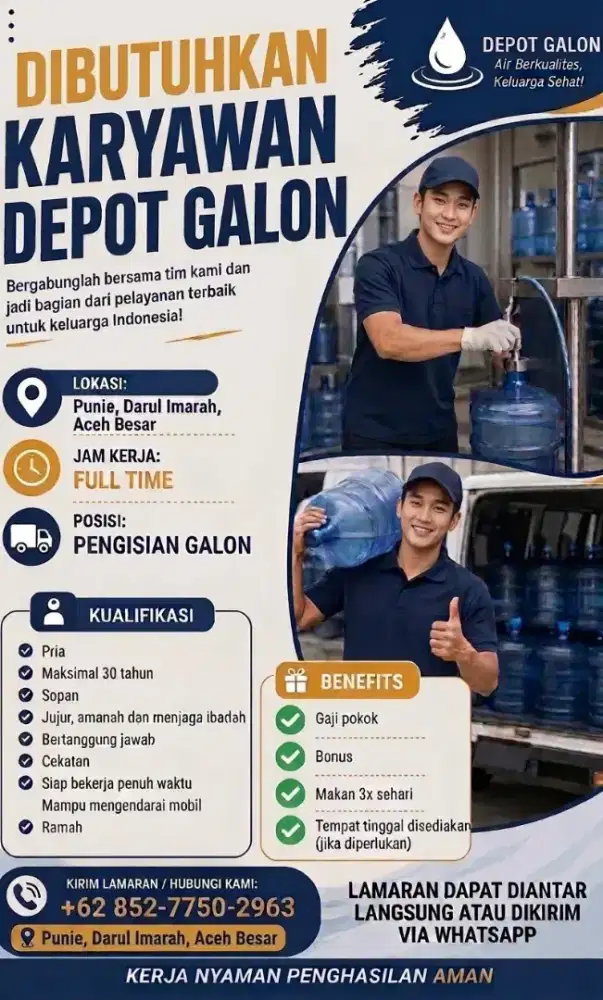 Di butuhkan segera pekerja