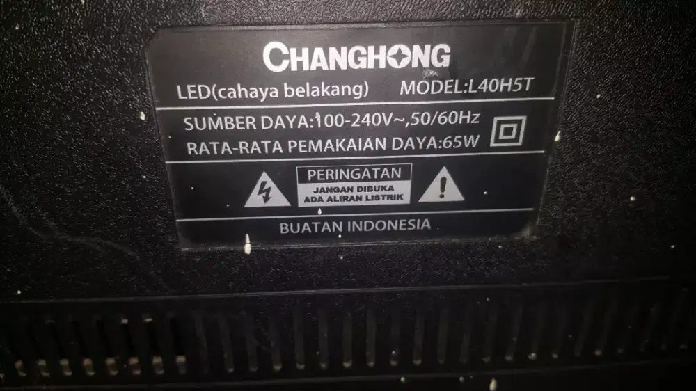 tv changhong digital 40inch