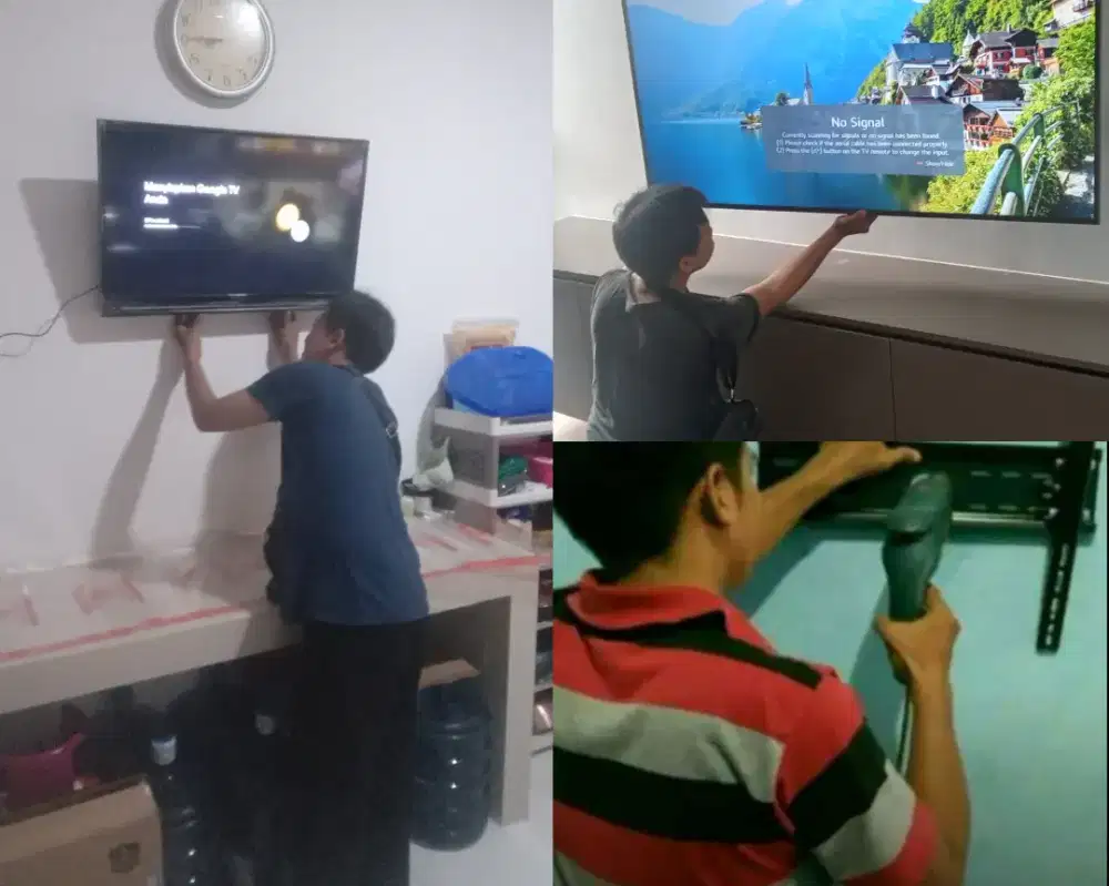 Braket +pasang atau jasa pasang terima rapih breket bracket led tv