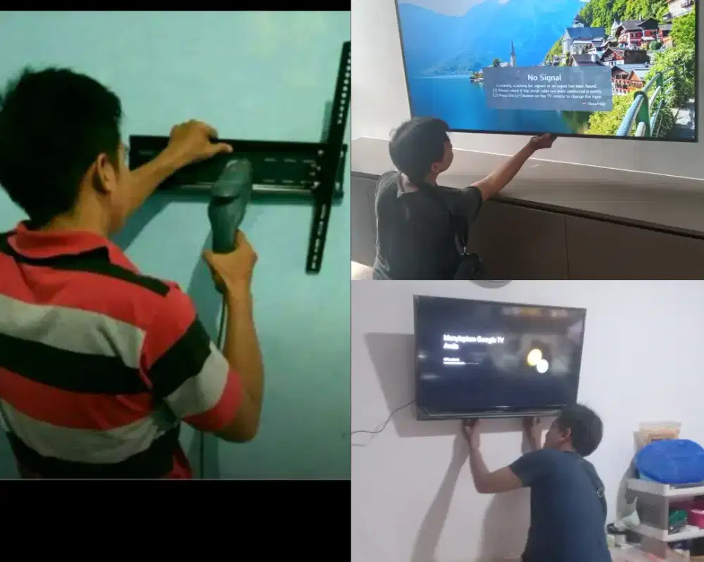 Braket +pasang atau jasa pasang terima rapih breket bracket led tv