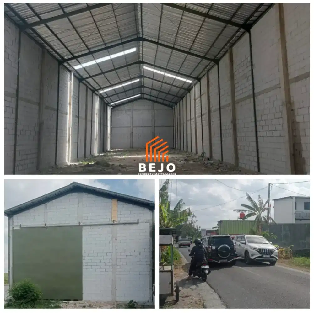 Disewa/ jual Gudang baru di kawasan pergudangan Kasihan Bantul