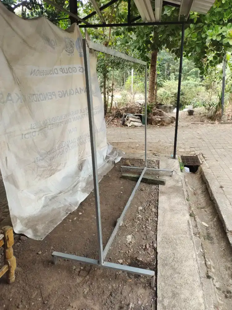 Jemuran pakaian minimalis bahan tebal