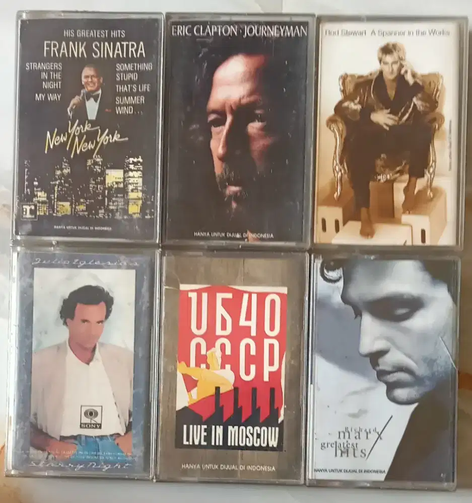 KASET ALBUM FRANK SINATRA, UB40, ROD STEWARD DLL
