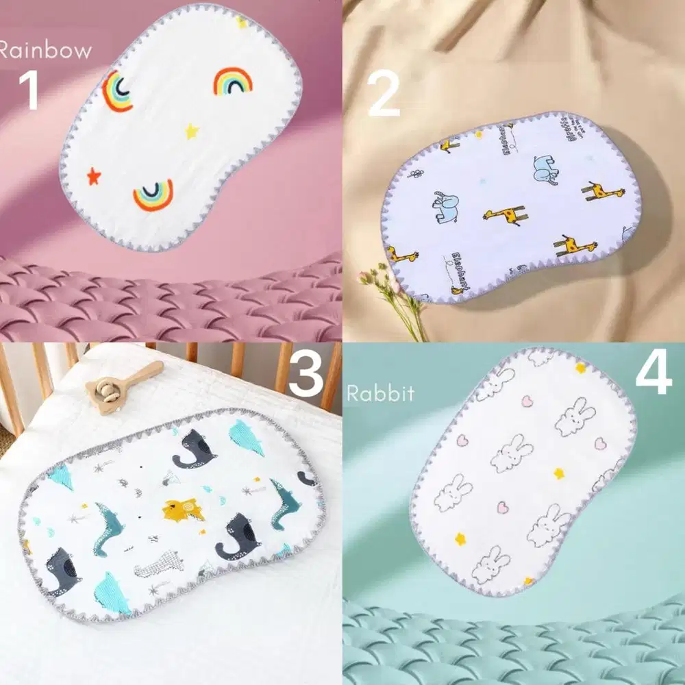 Celemek Pundak Slaber bayi Burp Bib multifungsi Lembut alas pundak