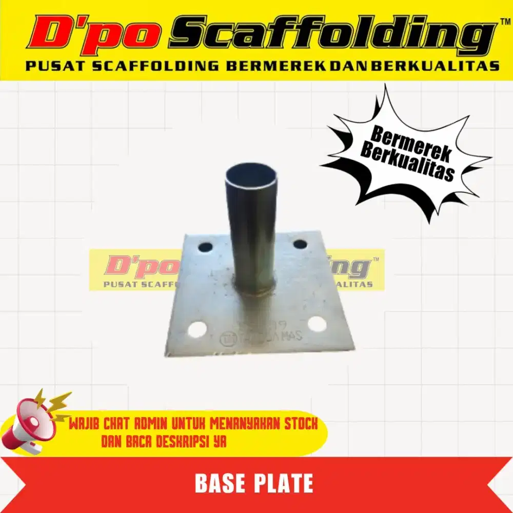 Base plate scaffolding