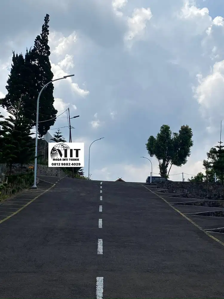 Tiang PJU Oktagonal + Lampu + Pemasangan JABODETABEK