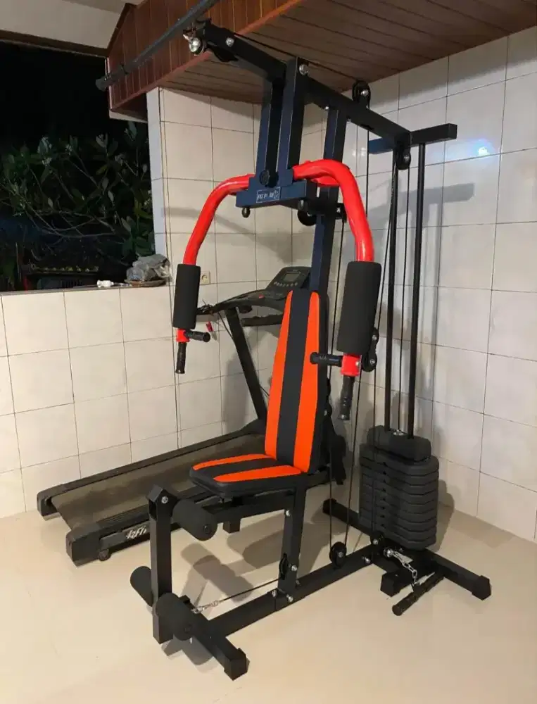 ALAT FITNESS HOME GYM 1 SISI FIT PLAY BEBAN STACK 50 KG