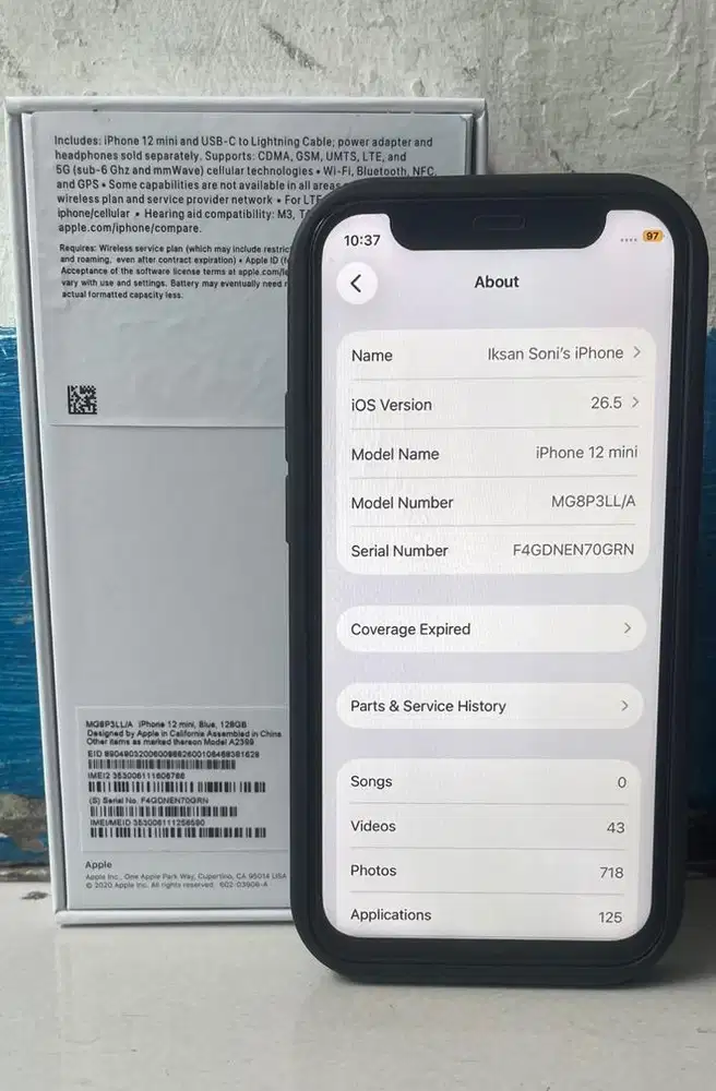 iPhone 12 mini 128 GB Ex-Inter