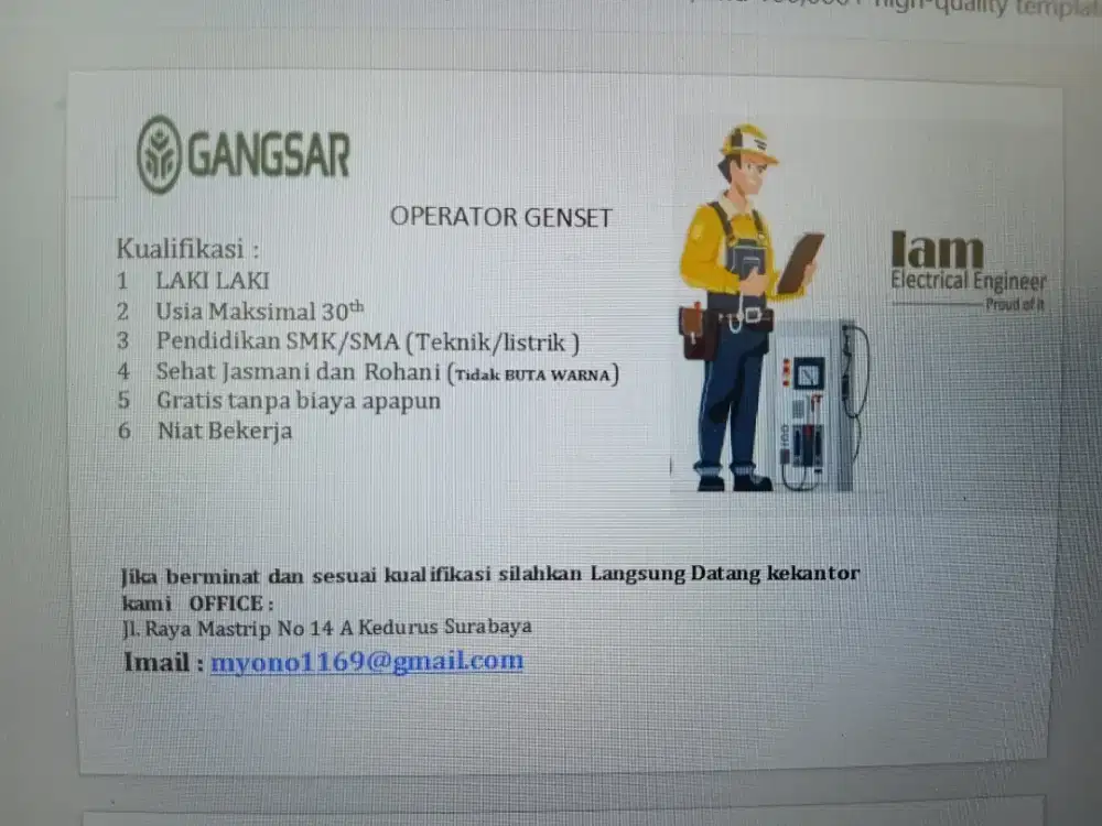 Dibutuhkan segera