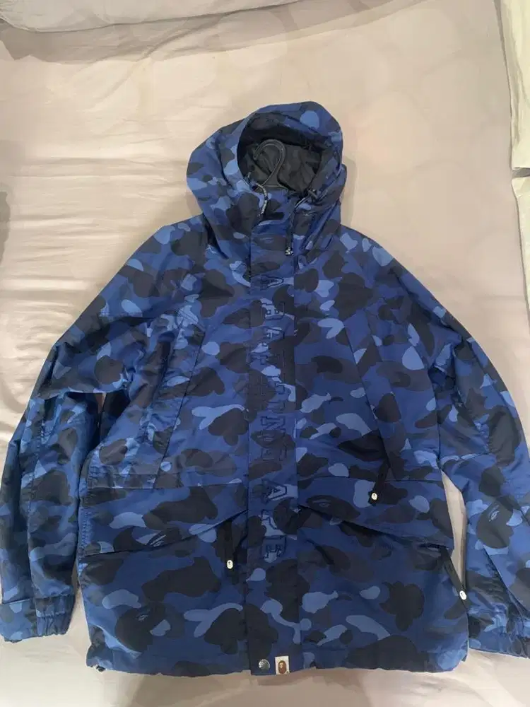 BAPE blue camo snowboard jacket