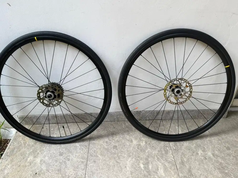 Wheelset roadbike full set mavic alloy open disc brake