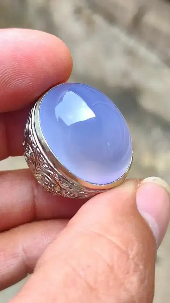 Batu cincin biru langit baturaja natural