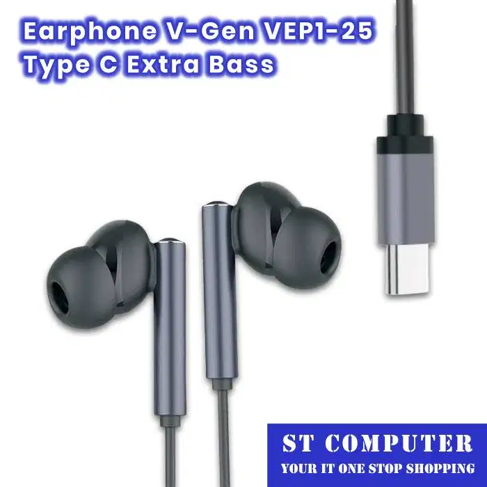 Earphone V-Gen VEP1-25 Type C Extra Bass