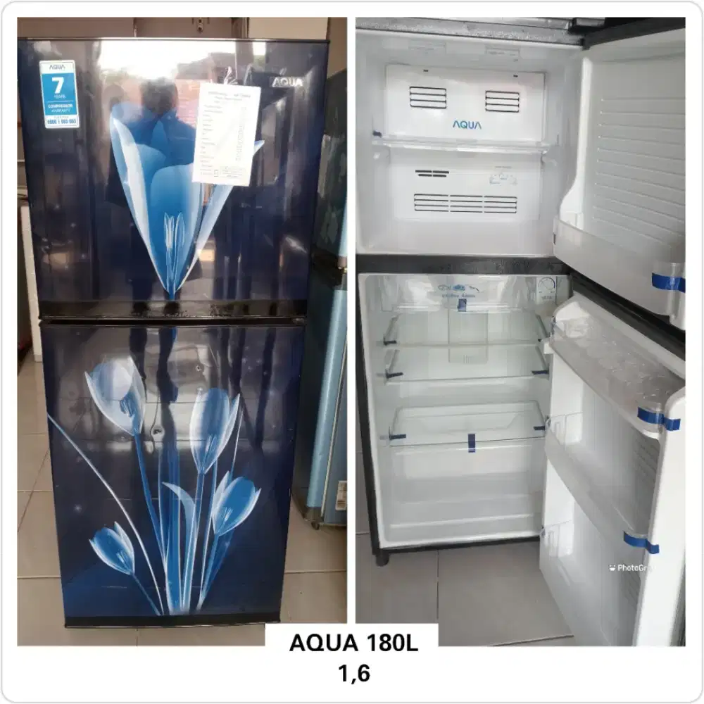 Kulkas 2 pintu Aqua 180L