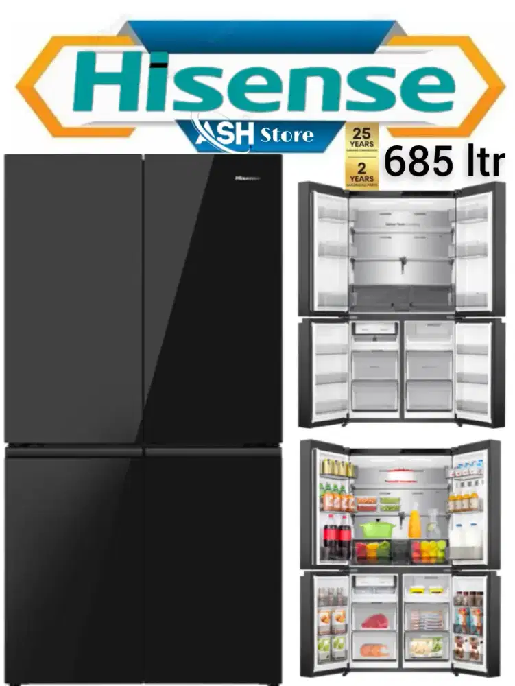 Hisense Kulkas 685 liter Multidoor/4 Pintu wifi
