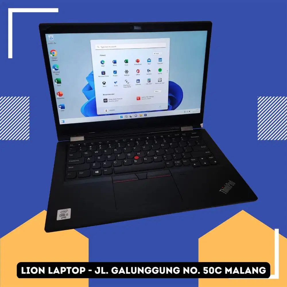 RAM 16GB Core i5 Gen10 Flip 360° SSD 256GB Lenovo Thinkpad YOGA L13 [0