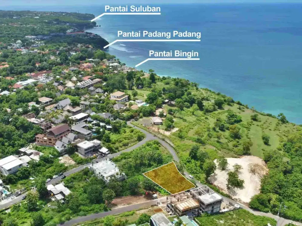 Dijual Tanah Premium Ocean View di Pantai Cemongkak Pecatu Uluwatu, Jalan Kaki Ke Pantai.
