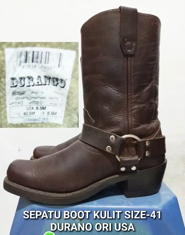 Boot harness jenggel kulit-41 moge harley roadglide sportster goldwing