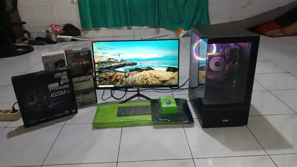 Pc Game Amd Ryzen 3 3100 Ram 16gb hdd 500gb ssd 120gb vga 6gb ddr6