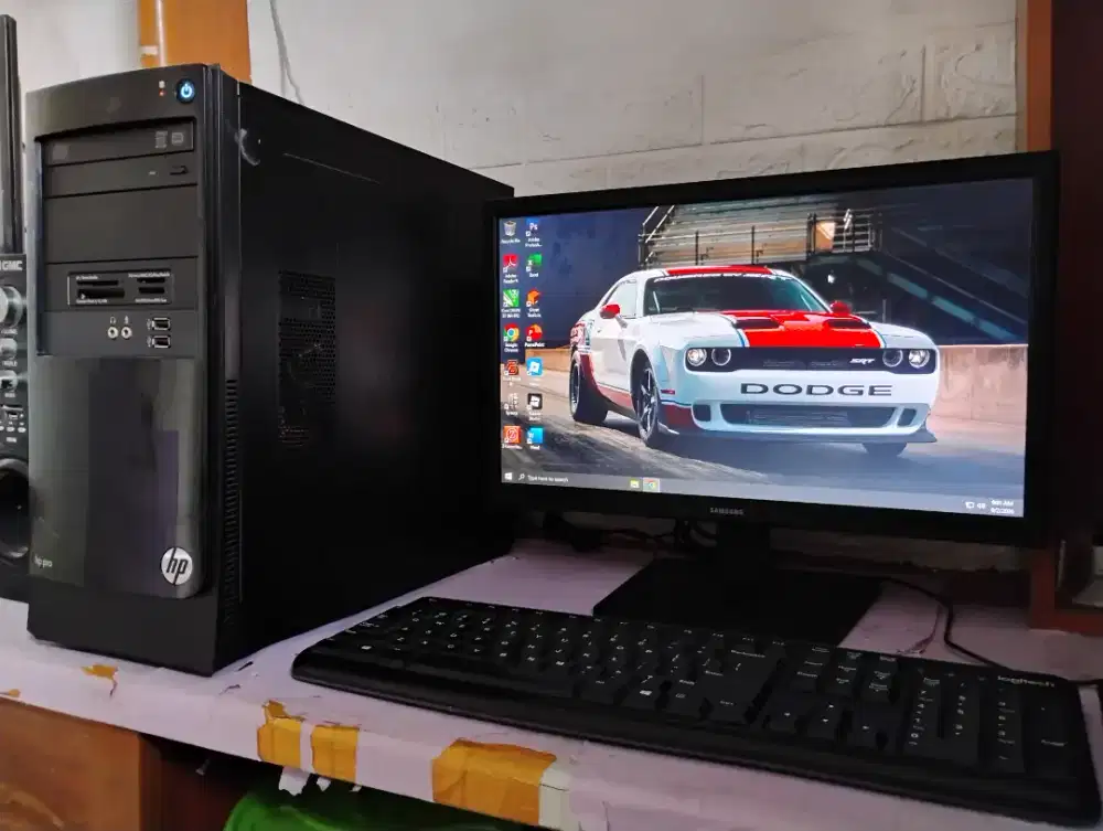 Pc editing intel core i5 HP / ram 8gb + monitor 19inch siap pakai