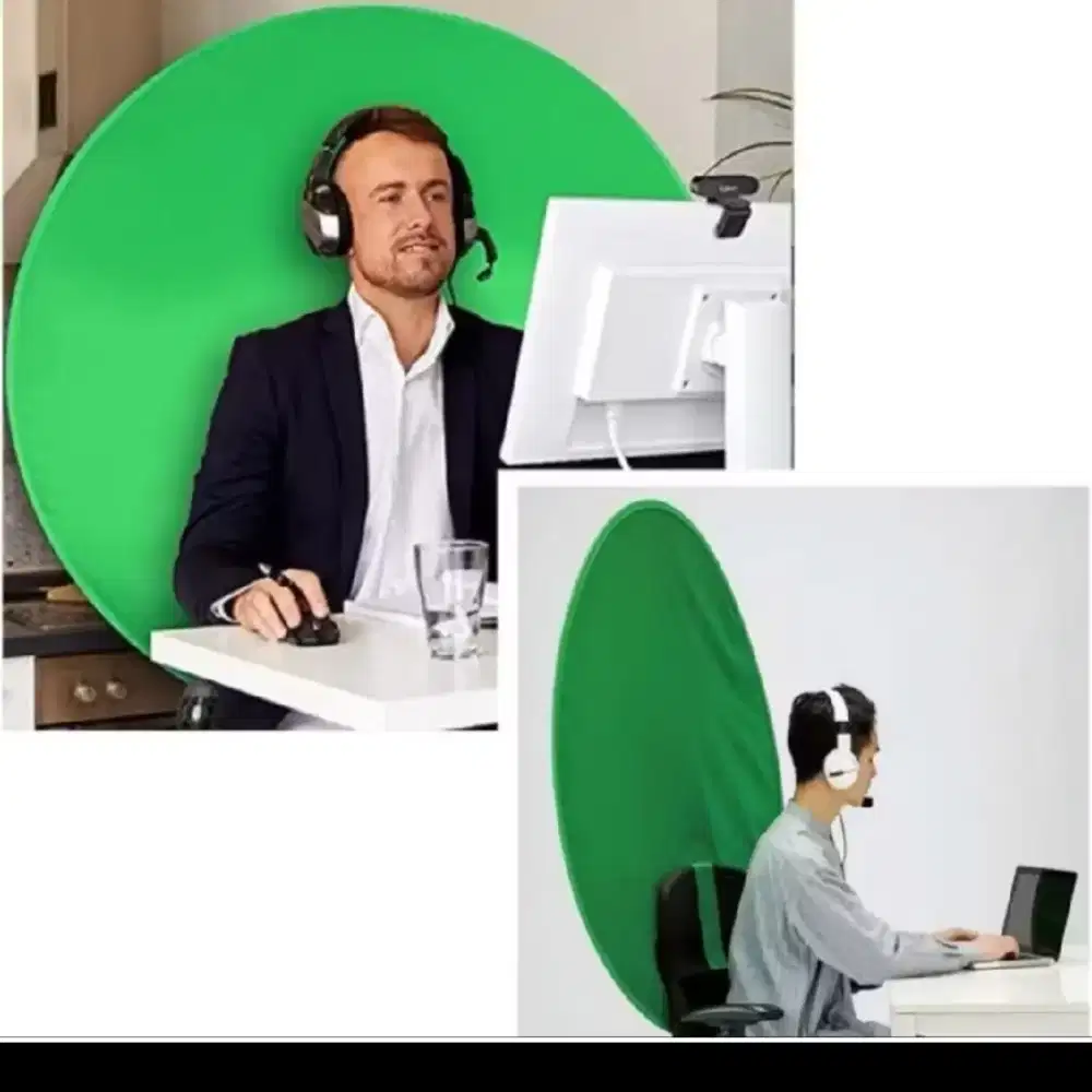 GREEN SCREEN BACKGROUND KEYCHROME LAYAR BACKDROP HIJAU IJO