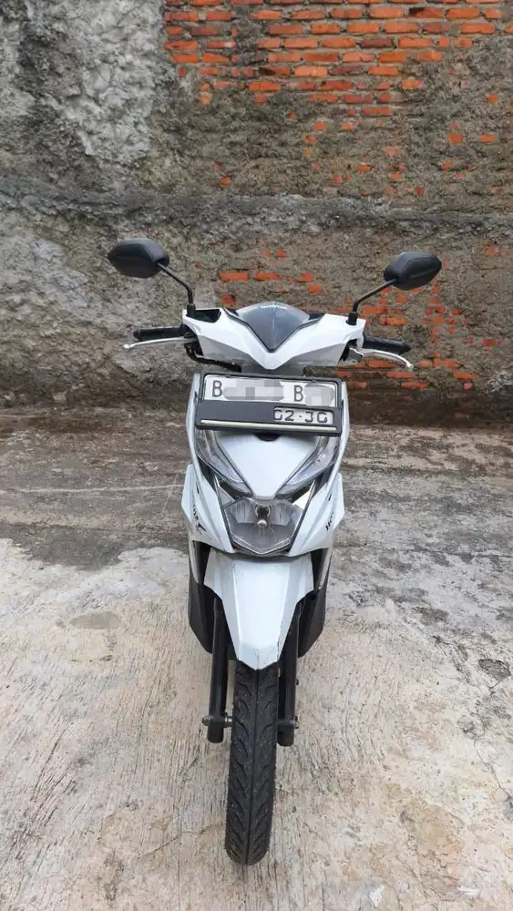 Dijuall!! Honda BeAT eSP ECO 2020 Putih Biru Motor Rawatan Pribadi