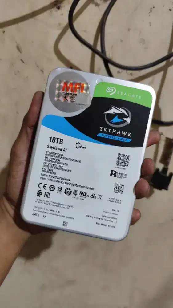 Hard Disk Seagate 10TB Skyhawk Surveillance MFI Harddisk 10TB HDD 10TB