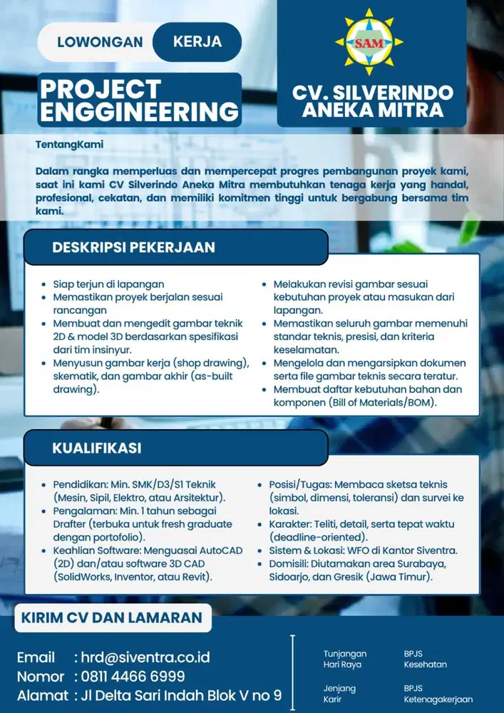 Lowongan Pekerjaan Project Engineering