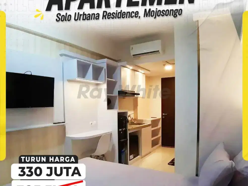 DIJUAL APARTEMEN TURUN HARGA FULL FURNISHED DI SOLO URBANA RESIDENCE, MOJOSONGO, SURAKARTA