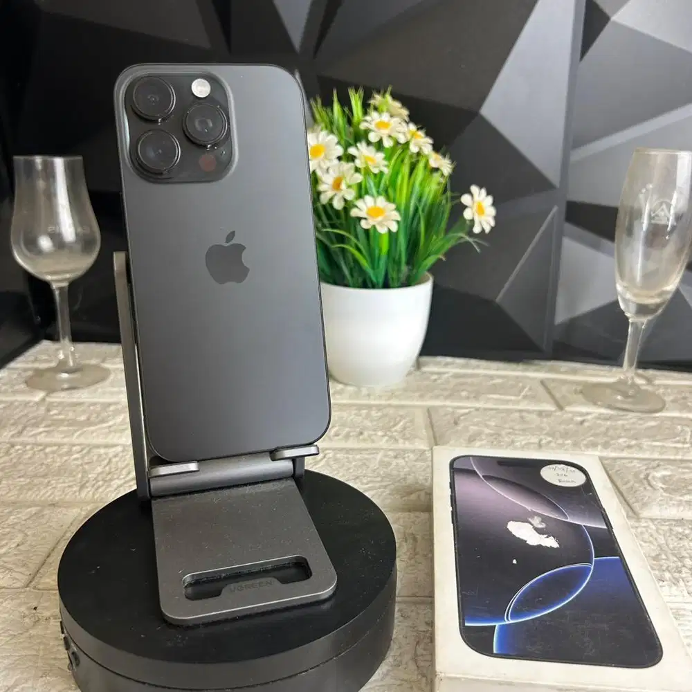 iphone 16 pro 256gb black ex ibox Fullset ori bisa COD dan TT