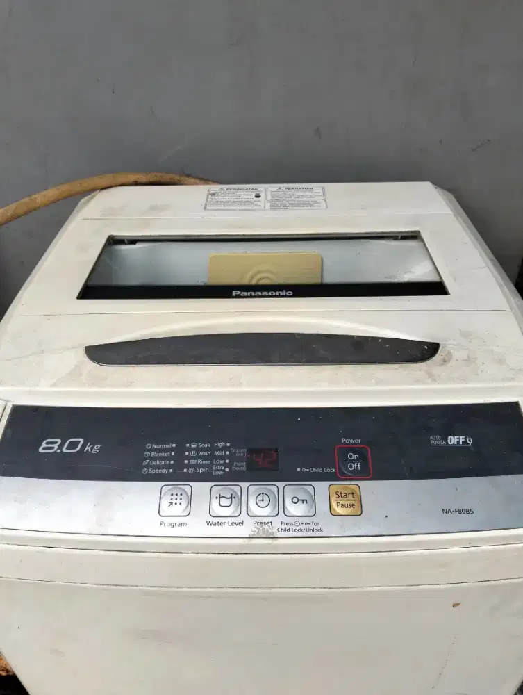 Panasonic 8kg top loading