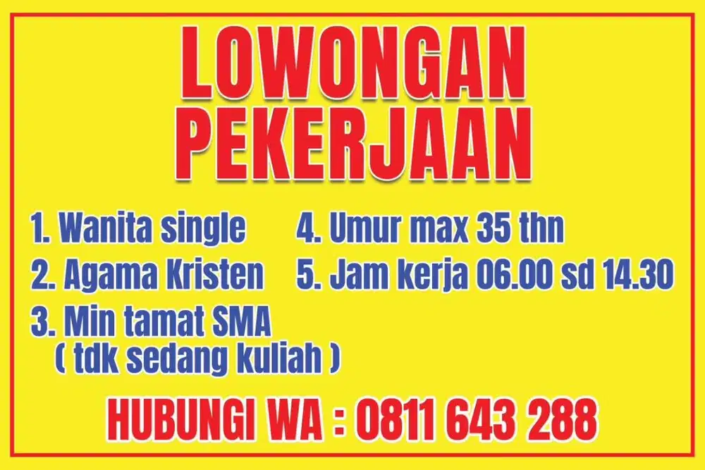 Lowoongan kerja
