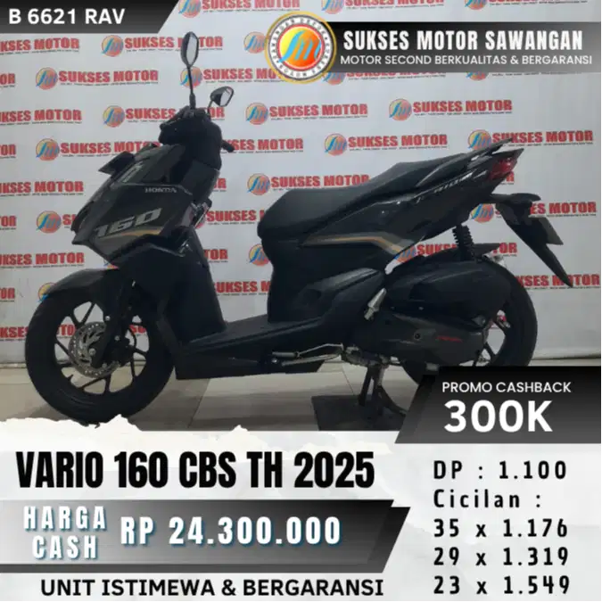 CASH KREDIT BERGARANSI NEW VARIO 160 CBS TH 2025 UNIT MULUS ISTIMEWA