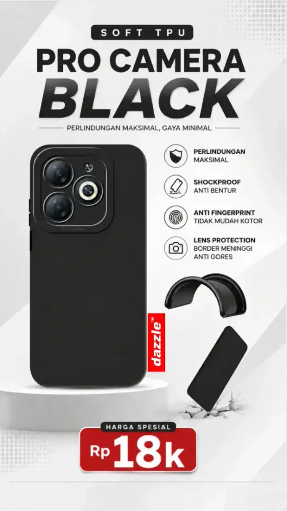 Soft TPU Pro Camera Black