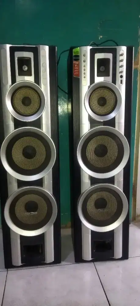 Speaker aktif polytron mantap sudah subwoofer sudah bluetooth