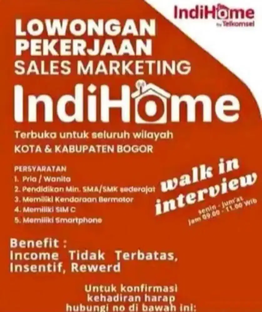 Open rekruitment Sales Indihome