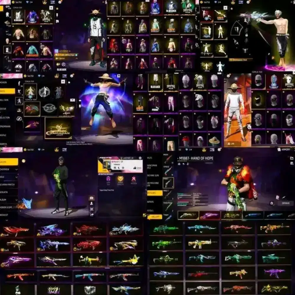 Promo jual akun game ff 100% aman dijamin sesuai dengan pesanan