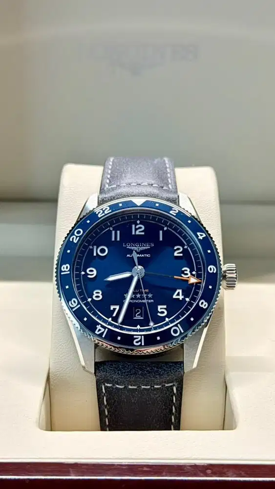 Longines Spirit Zulu Time GMT 42mm. Fullset Like New