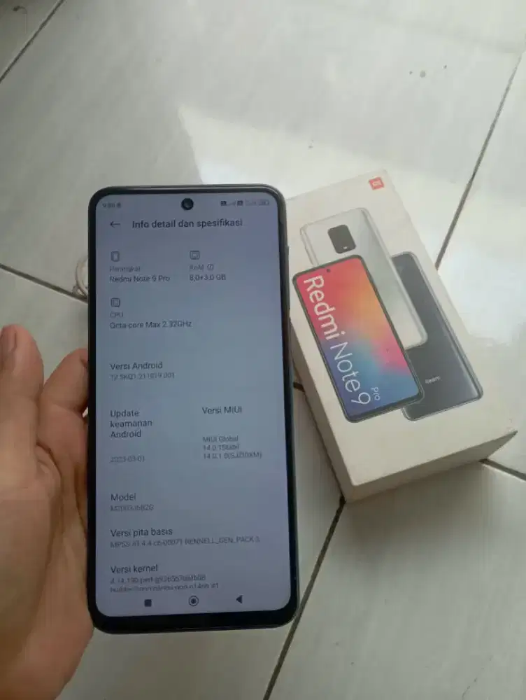 Jual Cepat Redmi Note 9 pro No minus Hp bekas