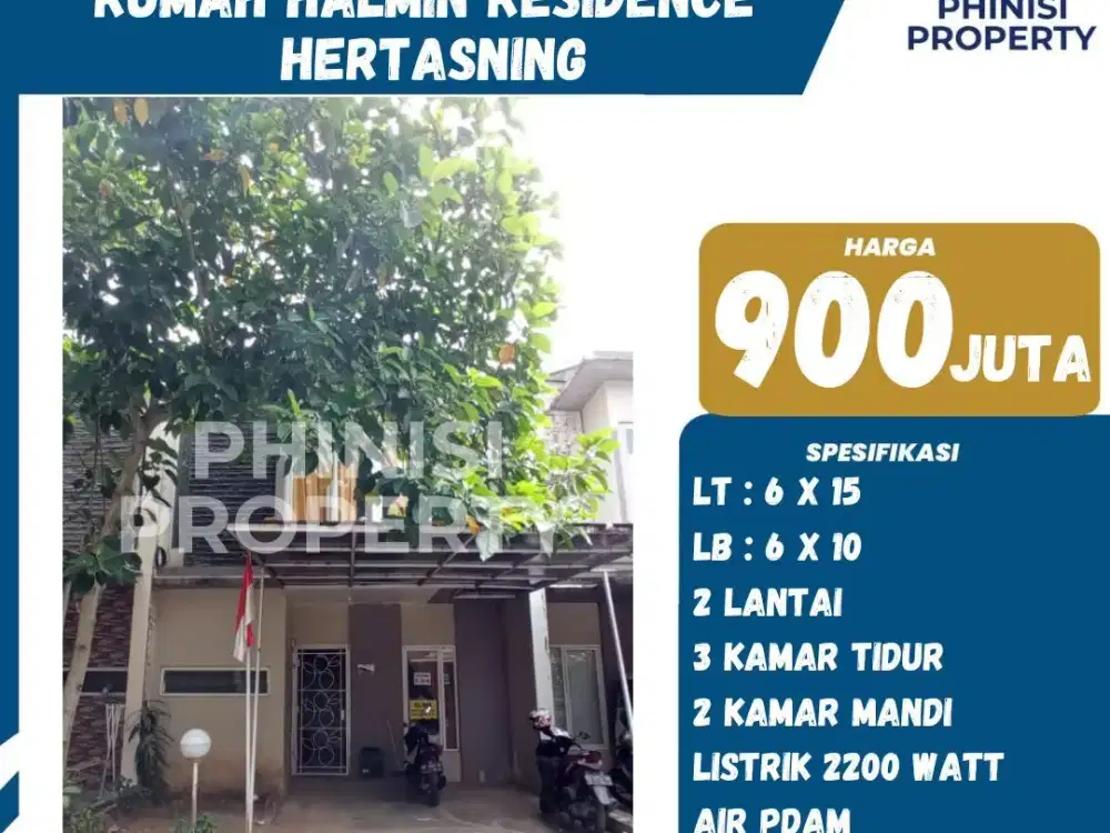 Rumah Murah 2 Lantai di Halmin Residence Hertasning